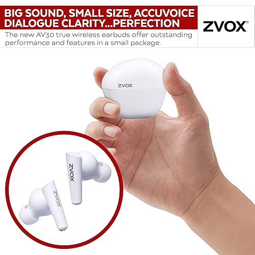 ZVOX True Wireless Earbuds with AccuVoice Technology Voice