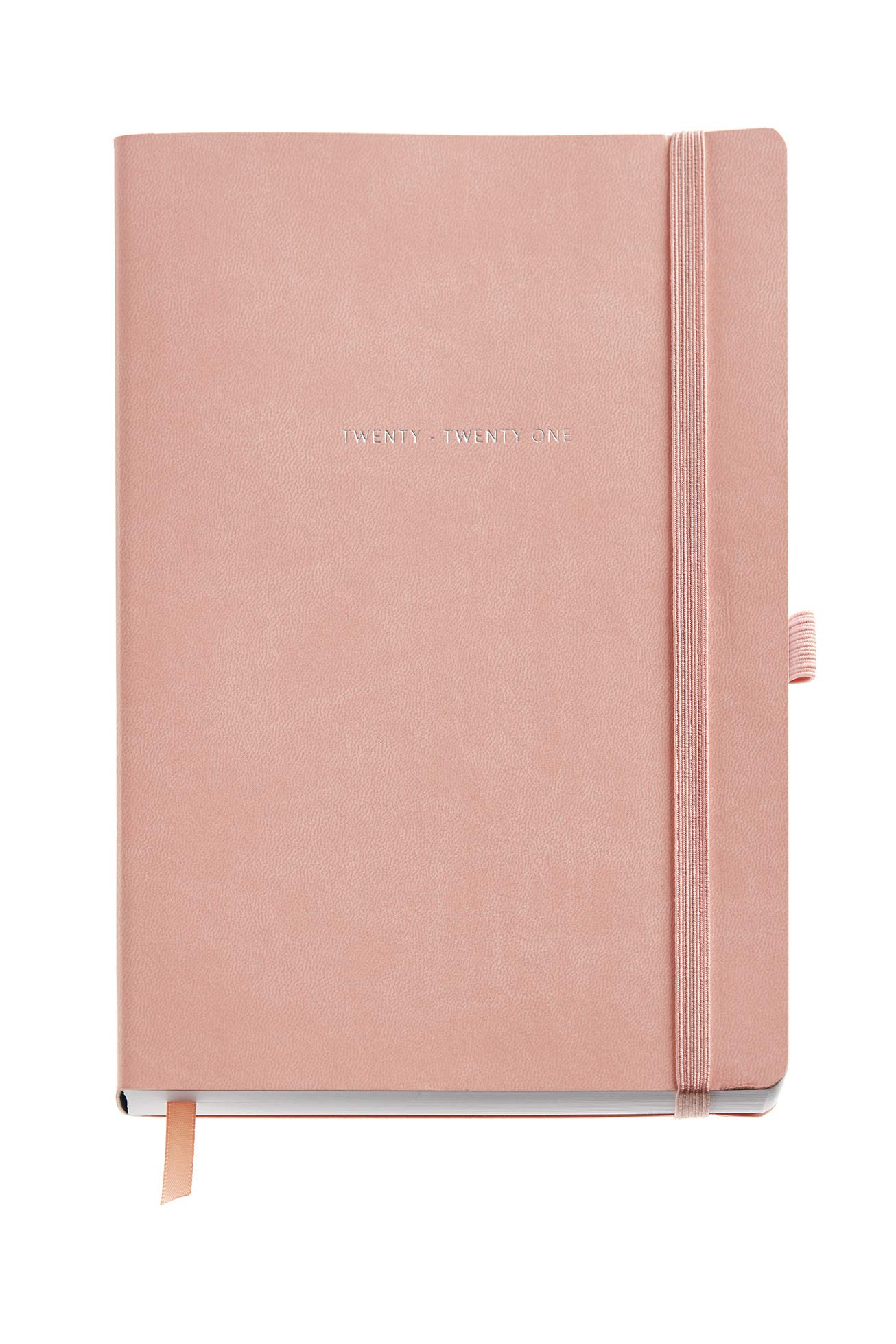 MIQUELRIUS – 2021 Minimal Annual Diary – Spanish, Week View, Size 155 x 213 mm, Paper 70 g, Semi-Leather Cover, Coral