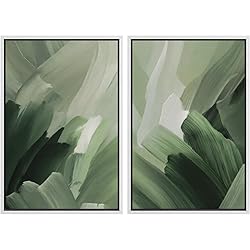 MUDECOR Framed Canvas Print Wall Art Set Green