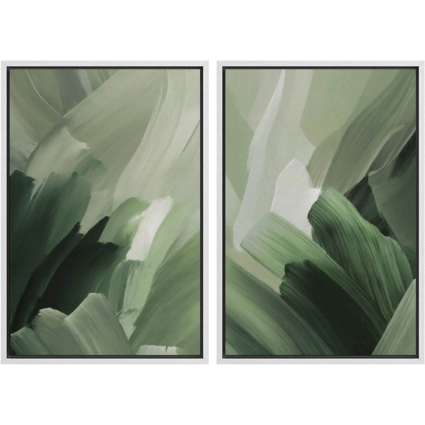 MUDECOR Framed Canvas Print Wall Art Set Green