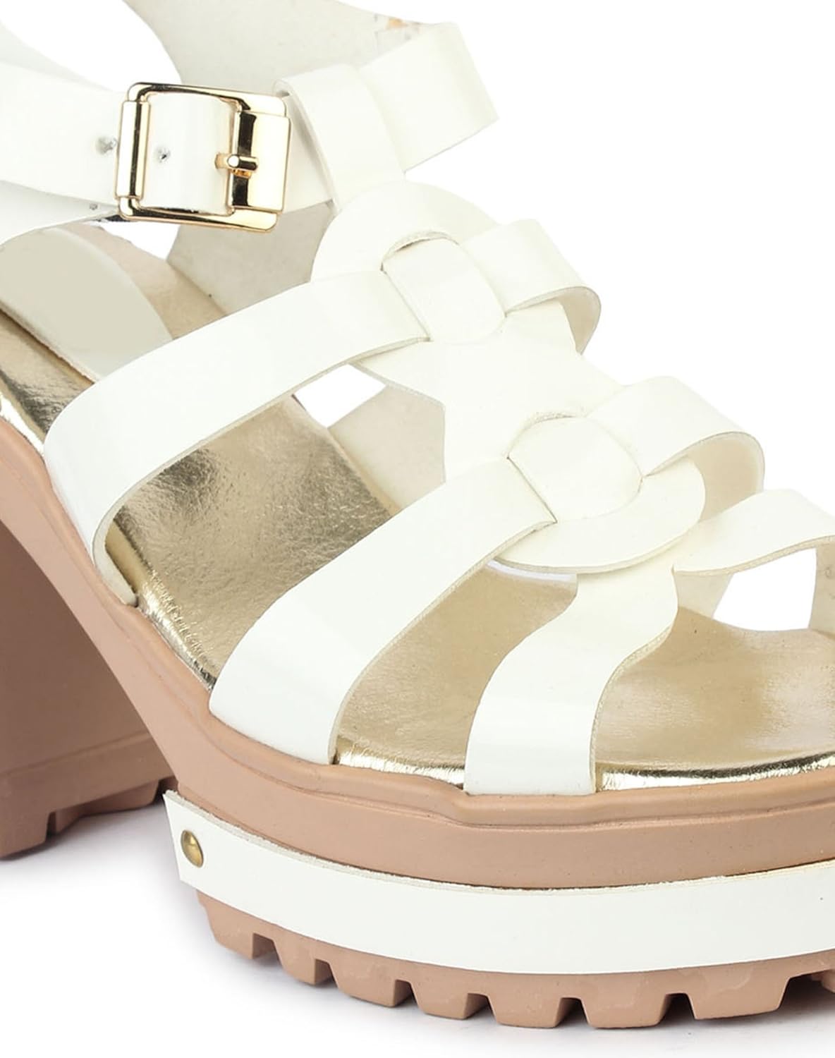 do bhai women's synthetic block heels