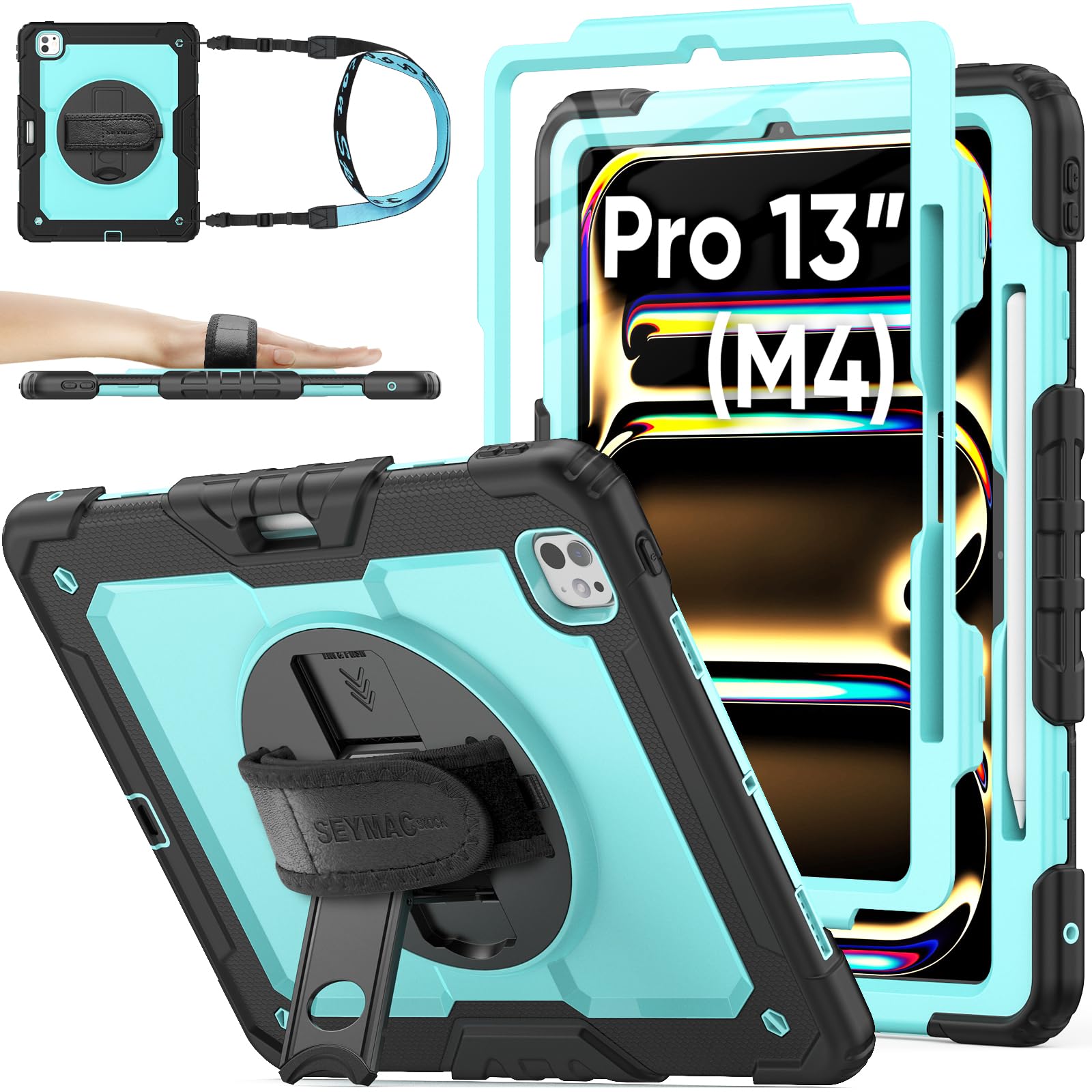 SEYMAC stock Case for iPad Pro 13 inch Case 2024