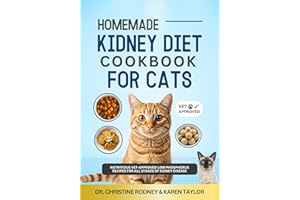 Homemade Kidney Diet Cookbook For Cats: Nutritious Vet Approved Low Phosphorus Recipes For All Stages of Kidney Disease (Home