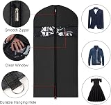 Univivi Garment Bag 43 Inch Set of 5 Clear Foldable 60x109 cm view 3