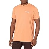 Columbia Apparel Men's Graphic T-Shirt Shirt, Bright Peach/Biber, Large