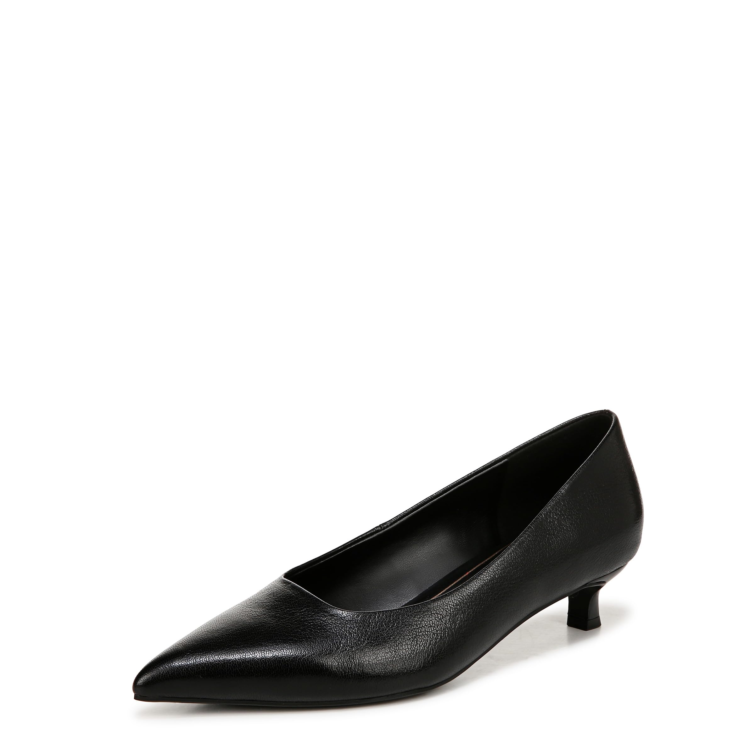 Naturalizer Women’s Natalia Pointed Toe Kitten Heel Pump Pump Black Leather 9.5 M