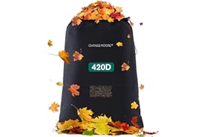 CHANGE MOORE Lawn Tractor Leaf Bag Large Capacity with Ventilation Mesh, 420D Lawn Mower Bag Leaf Collection for Ride-On Lawnmowers Tractor 2 Bag System, 56" x 96", 50 Cu. Ft