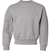 Jerzees Youth Fleece Crew Sweatshirt, Oxford, X-Large