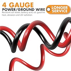 Jeemiter 4 Gauge Wire Copper Clad Aluminum