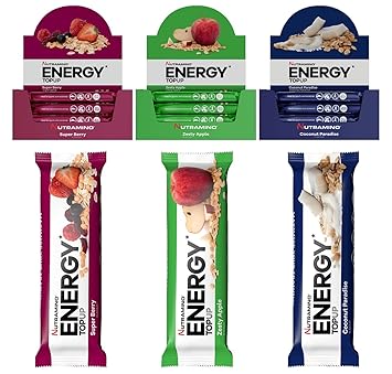 Nutramino Energy Top Up Bar 20x50g Oats Bars Whey Protein