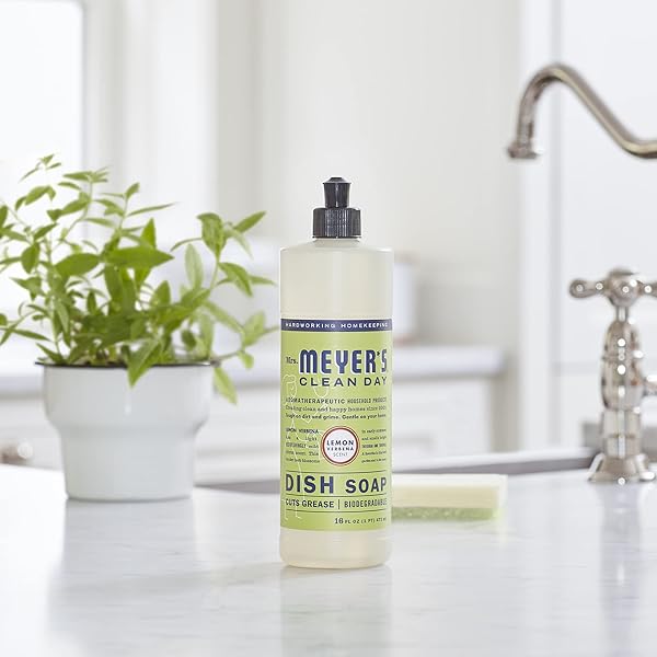 MRS. MEYER’S CLEAN DAY LIQUID DISH SOAP, LEMON VERBENA, 16 FL. OZ