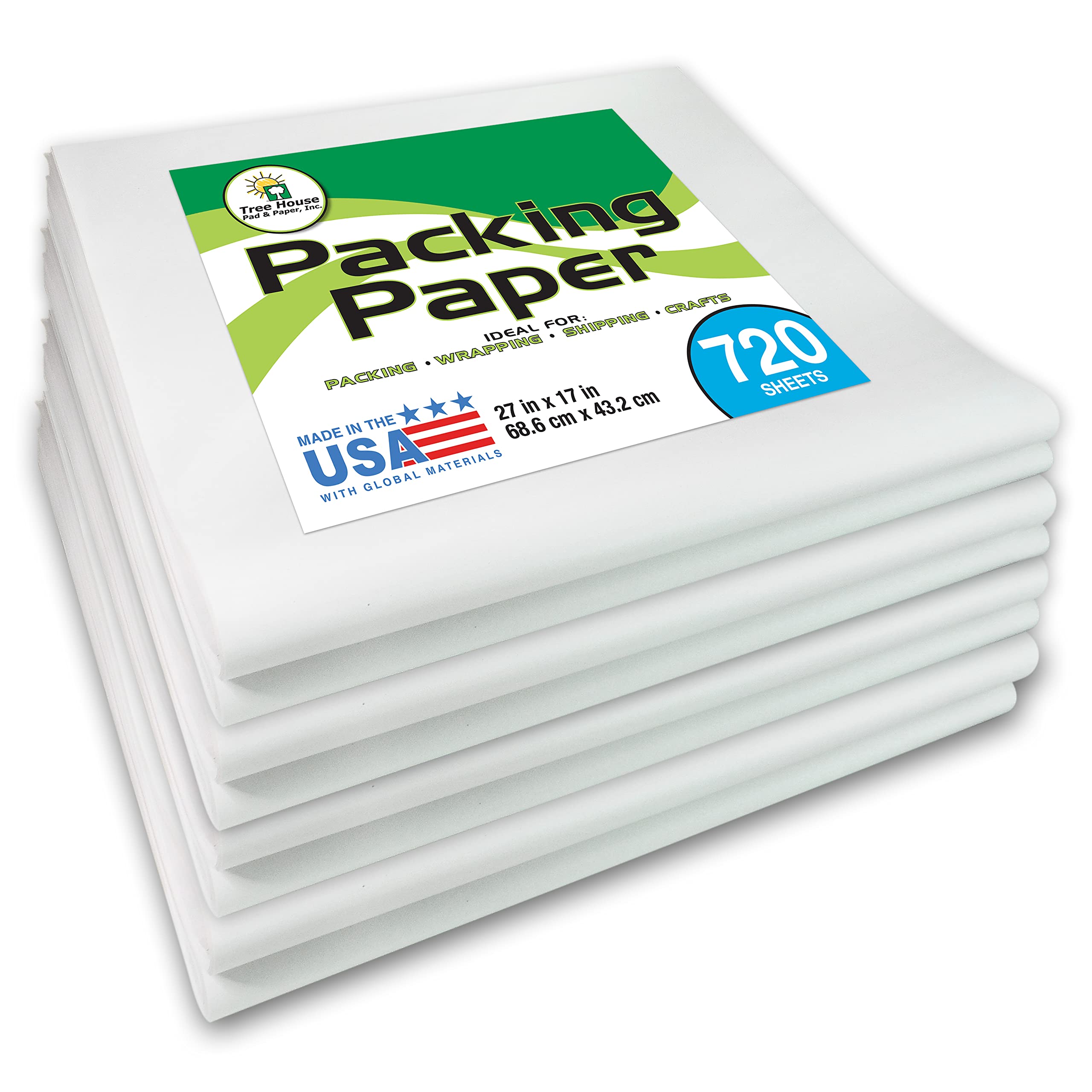 Photo 1 of Packing Paper Sheets for Moving - 720 Sheets of Newsprint Paper - Must Have in Your Moving Supplies - 27" x 17" - Made in USA