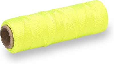 Marshalltown M632 Masons Line 285ft Fluorescent Yellow Twisted Nylon Line