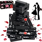 48 Blocks Adult Naughty Games, Tumble Tower Couples Game for Adults Super Naughty Block Tower Tumbling Wooden Tower Stacking Block for Couples Date Night Ideas for Valentines Day Lover Date Games