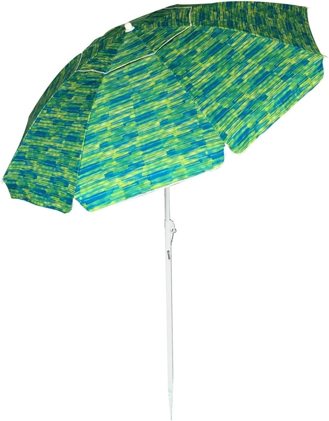 Amazon Com Abo Gear Beach Umbrella Sand Anchor 7 Feet Beach Umbrella With Tilt And Telescoping Pole Garden Outdoor