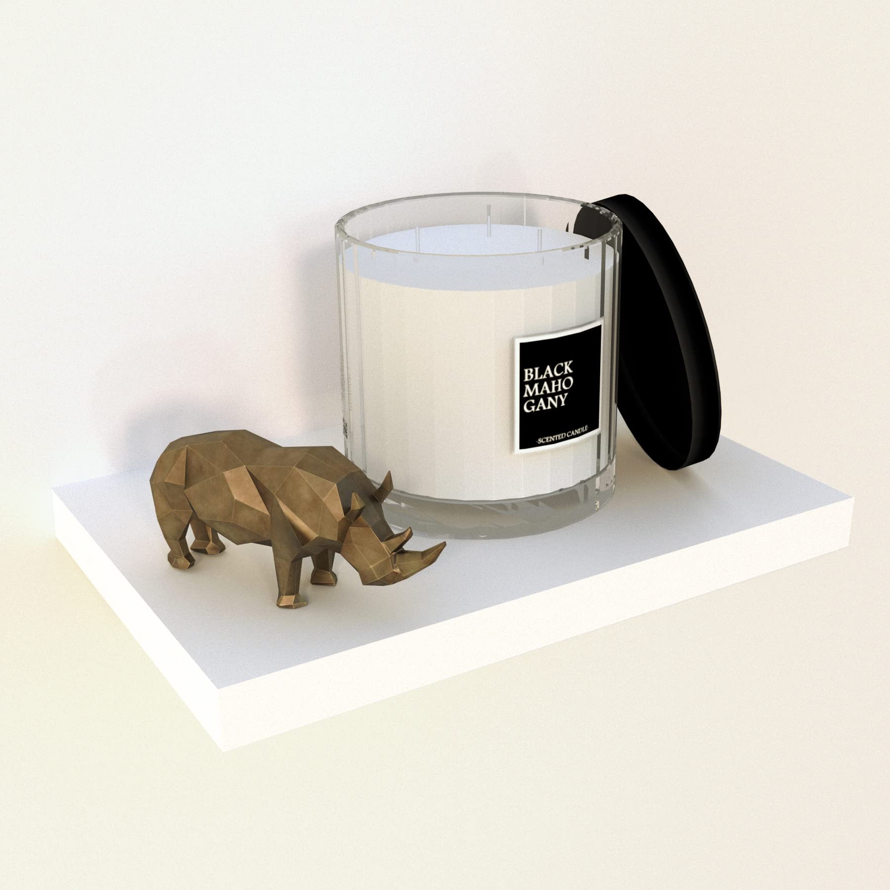 Henor Wooden Wall Shelf 30 x 20 x 2.5 cm Maximum Load 25 kg Fully Concealed Hardware White — image 1