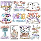 ULTRAVUTT [10pcs-3''] Pet Grooming Stickers Pack Veterinary Sticker, can i pet That Dawg Gift for Teens Adults Girls Decorations Decal for Laptop Water Bottle Phone car Window