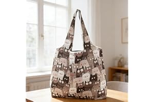 Reusable Shopping Bag for Grocery and Storage, Foldable Lightweight Polyester Tote Bag, Large Capacity Handbag, Suitable for 