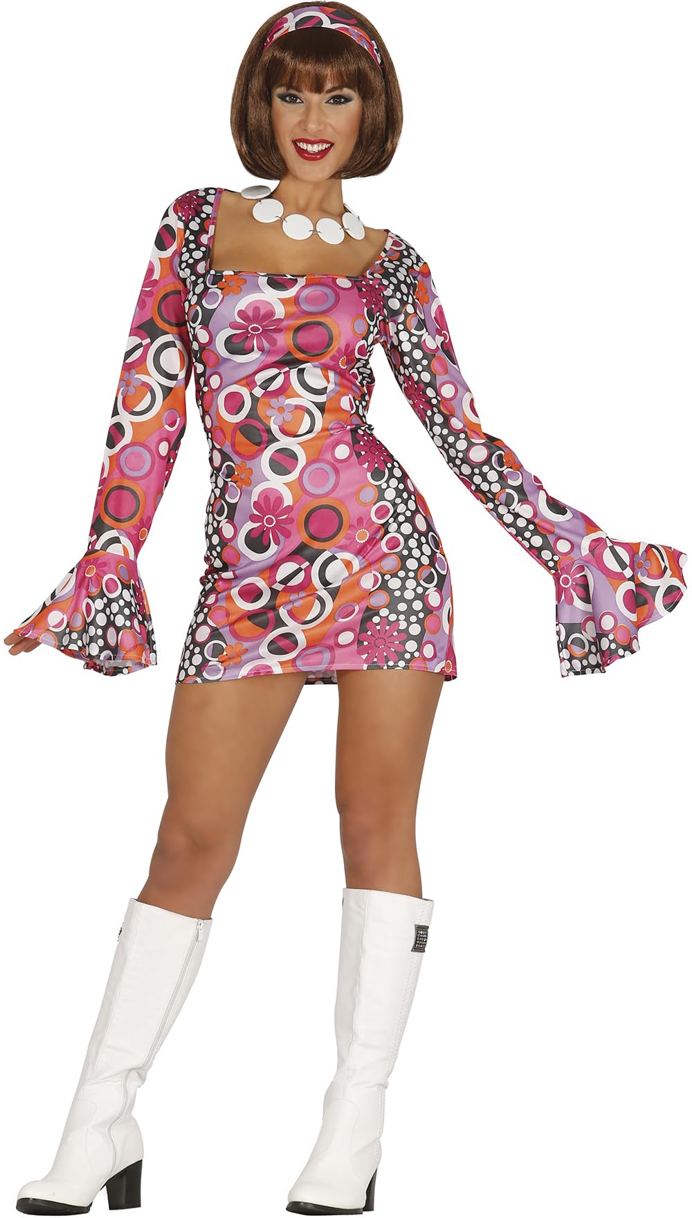 Fancy dress woman 60ies disco hippie size l