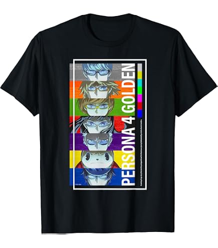Amazon.com: Persona 4 Golden All Characters Keyart ATLUS T-Shirt