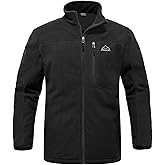 Rdruko Men's Fleece Jackets Full Zip Lightweight Outdoor Hiking Jackets Winter Coats