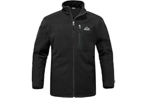 Rdruko Men's Fleece Jackets Full Zip Lightweight Outdoor Hiking Jackets Winter Coats