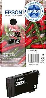 Epson 503XL Chillies Genuine Multipack Ink Cartridges Black Colour Set view 1