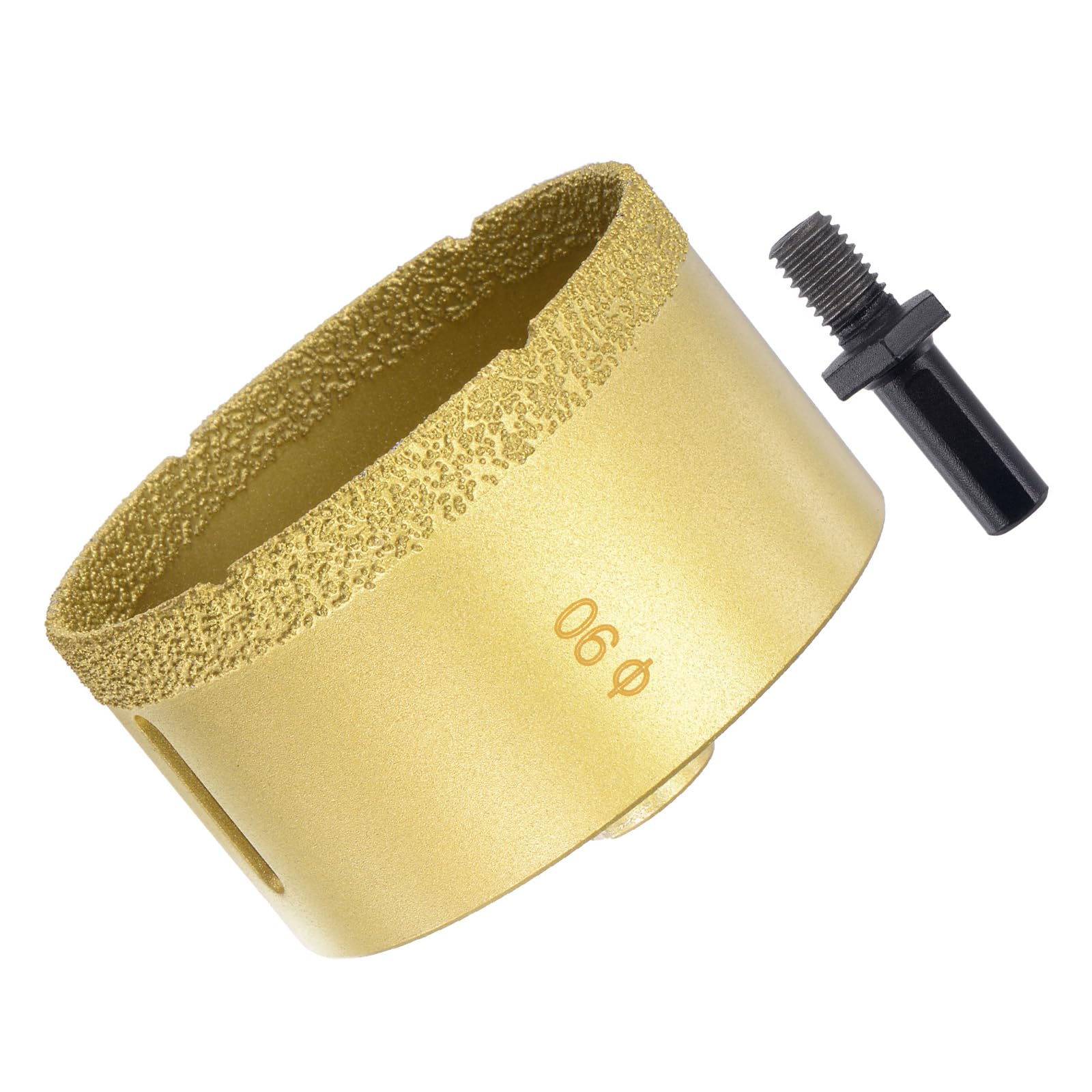 CoCud Diamond Drill Bits Set, 90mm Cutting Diameter, Brazed Diamond Core Drill Bits with M10 Arbor Adapter - (Applications: for Tile Ceramic Marble Stone Glass)