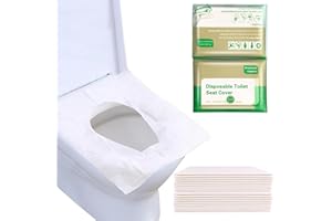 60Pcs Toilet Seat Covers Disposable, Flushable Toilet Seat Covers for Adults Kids Potty Training, Travel Essential Accessorie