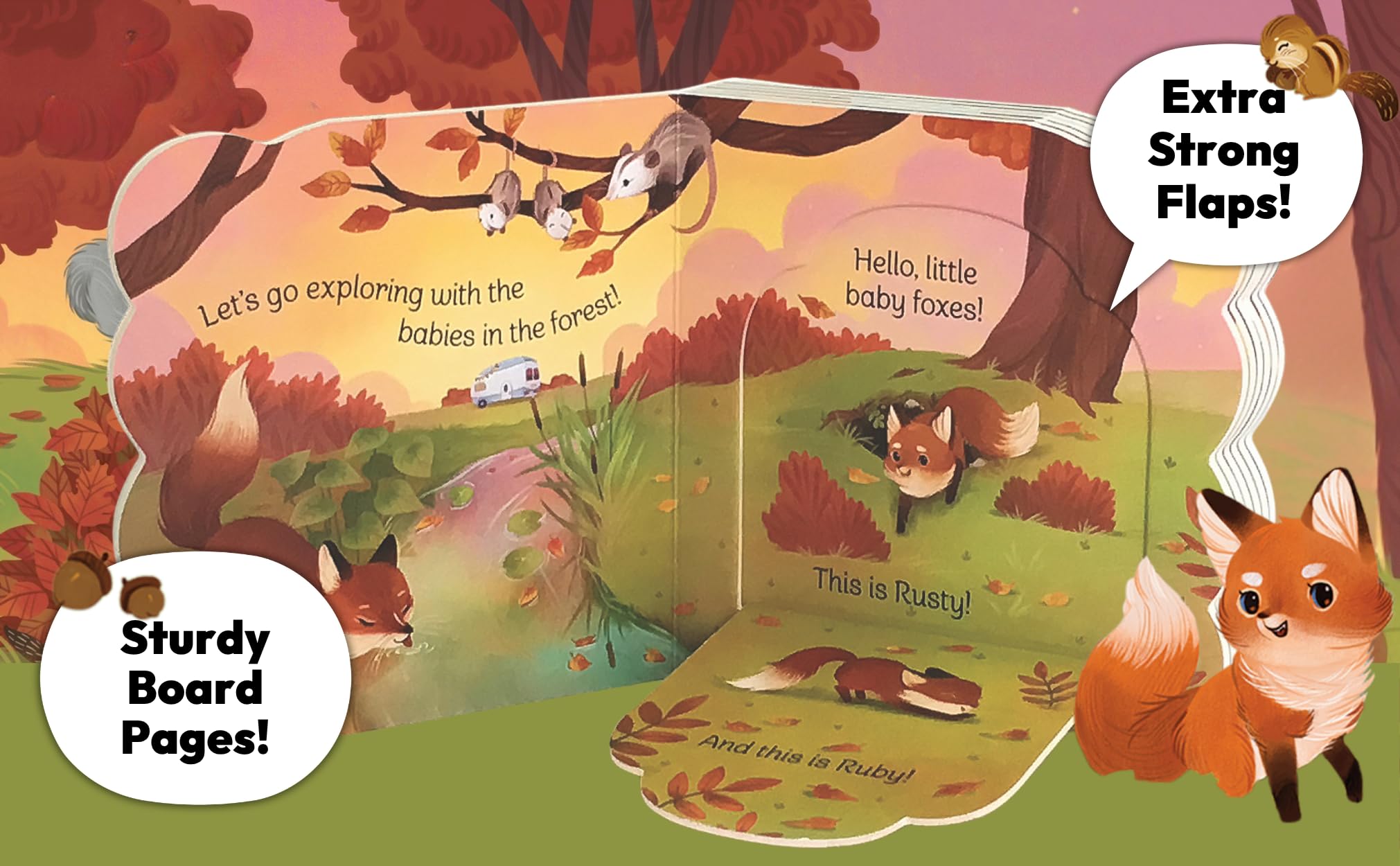 Babies in the Forest- A Lift-a-Flap Board Book for Babies and Toddlers, Ages 1-4