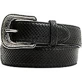 Cody James Men's Tyrell Exotic Python Leather Belt - CJAHO24BT4-BLK 40