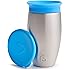 Munchkin Miracle Stainless Steel 360 Sippy Cup, Blue, 10 Ounce