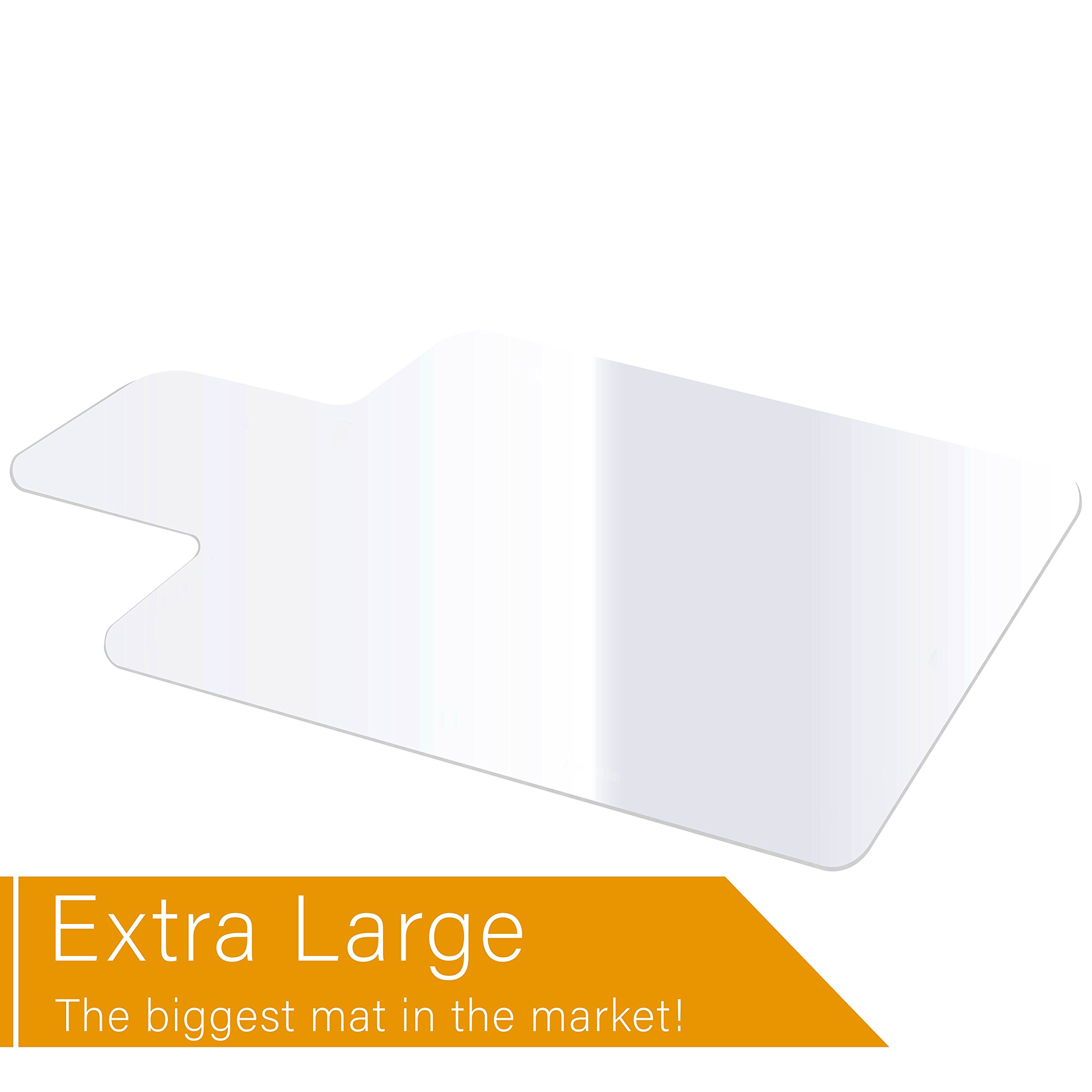 36 X 48 With Lip Azadx Office Home Desk Chair Mat Pvc Dull Polish