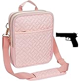 QIQU Gun Pouch Multipurpose Carry Pistol Holster Fanny Pack Waist Bag for Women, Waist Belt Pistol Holster Cross Body Gun Bag