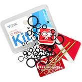 Ultimate O-Ring Kit: 60 FKM/Viton O-Rings in Scuba Specific Sizes,O-Ring Size Guide &amp; Premium Brass Picks - Nitrox Edition