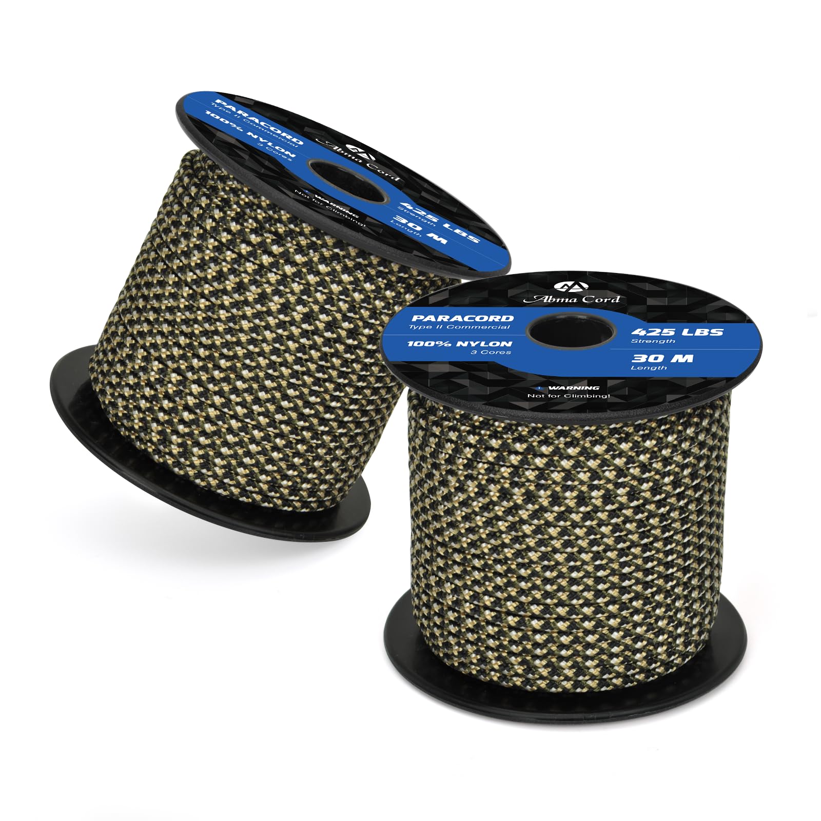 Abma Cord Paracord 425 lbs 3mm 100% Nylon 30M - Multicolor