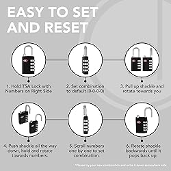 Desired Tools TSA Locks for Luggage, 2-Pc Durable
