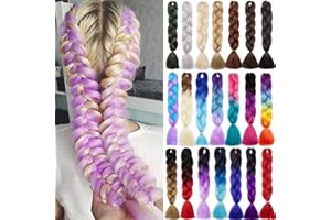 S-noilite Ombre Jumbo Braids Hair Extensions Twist Braids Jumbo Braiding Box Braid Crochet Hair Synthetic Braiding Hair 24 In