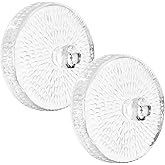 Jillmo Fermentation Weight for 3.8'' Opening Gallon Jars, Large and Heavy Glass Fermenting Weights for Making Sauerkraut, Kimchi, Carrots, 3.7inch, Pack of 2