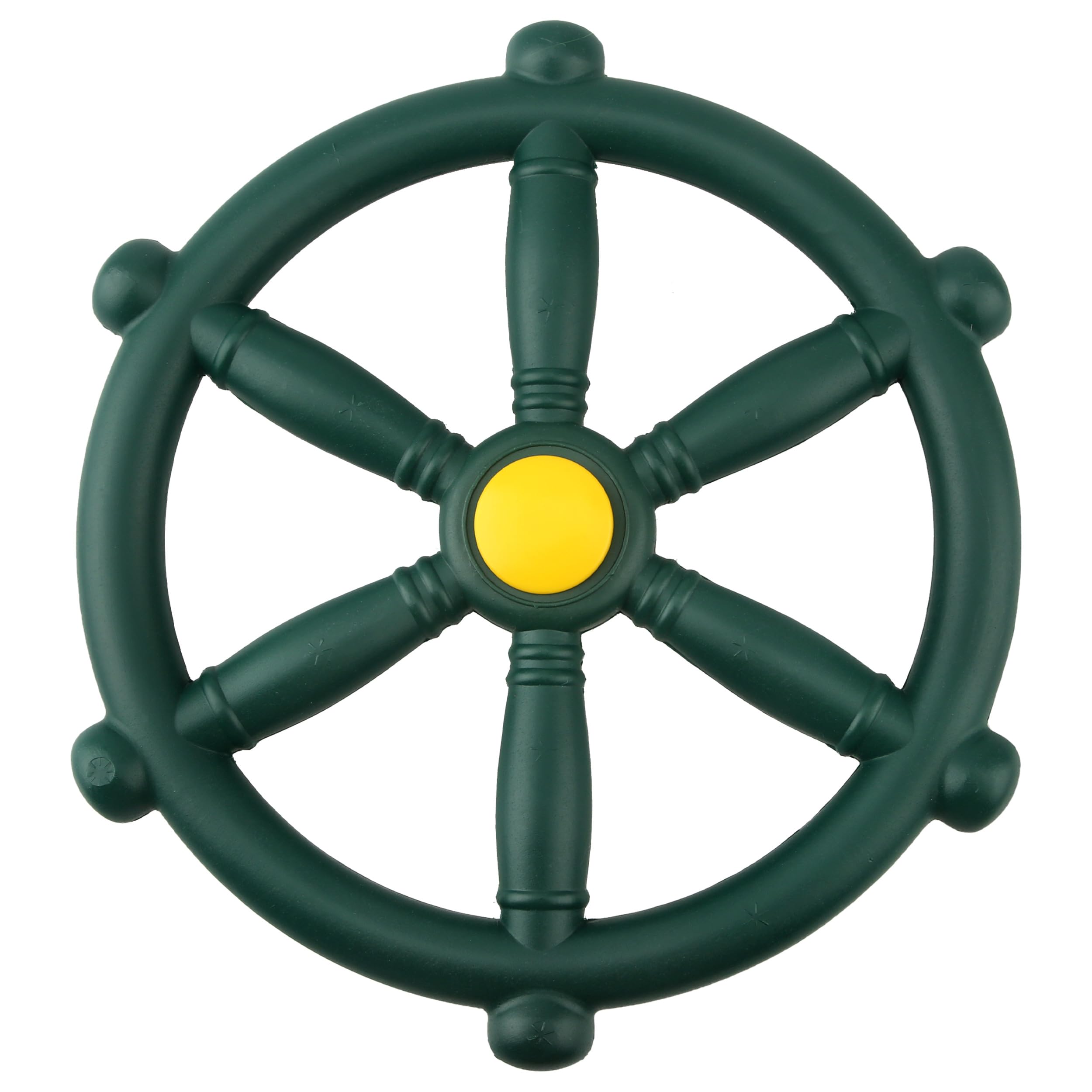 Restroma Kids Playground Steering Wheel Swingset Steering Wheel Plastic Pirate Ship Wheel Playset Accessories for Boys Girls Treehouse Backyard Playhouse (1, Green)