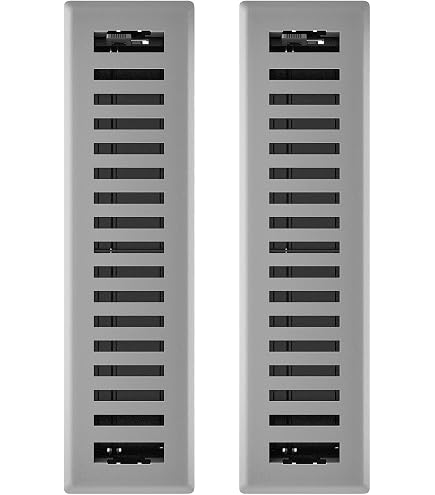 IMP．IMPERIAL Imperial Montezuma 2-1/4 in. x 12 in. Gray Granite Steel Floor