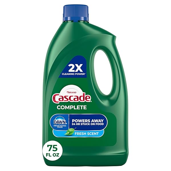 CASCADE COMPLETE DISHWASHER DETERGENT LIQUID GEL, FRESH SCENT,...