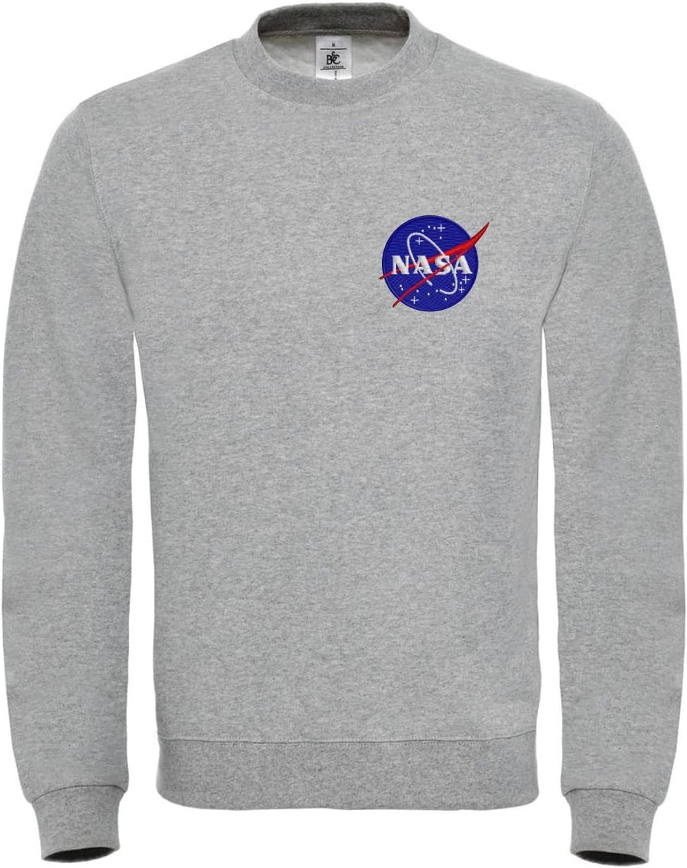 MyShirt NASA Embroidery Logo Crewneck Unisex Sweatshirt