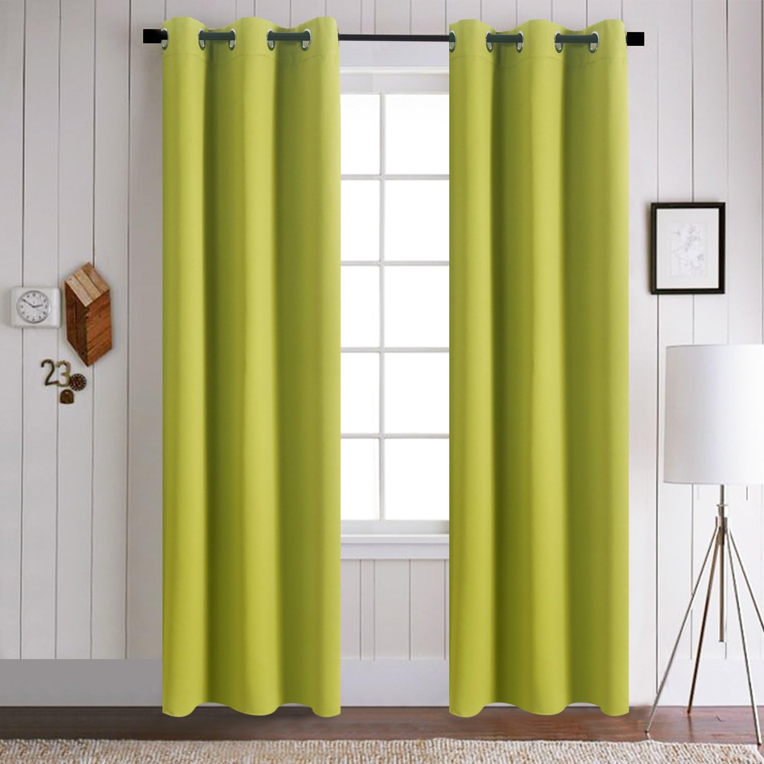 Amazon.com: Aquazolax Dining Room Blackout Window Curtains Solid