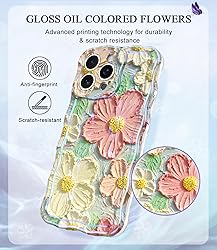 Avocase for iPhone 15 Pro Max Case, Colorful Oil