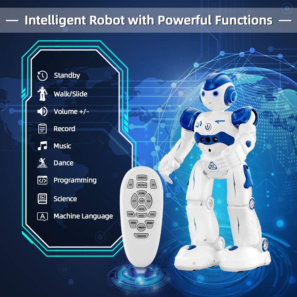 SUNACE Remote Control Robot Toy – RC Smart Robot Toy Programmable ...