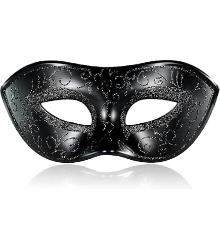 Amazon.com: IDOXE Zorro Black Masquerade Masks Cool Men Fighter