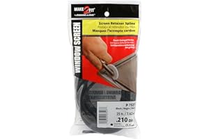Prime-Line P 7527 Screen Retainer Spline, 0.210 In., 25 foot, Black (1 Roll)