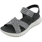 LWZDREAM Women's Sport Sandals Comfortable Hiking Open Toe Ankle Strap Sandal Non-slip Outdoor Fashion Walking Lightweight Soft Sole
