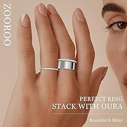 ZOOROO 2-Pack 14K Gold Plated Stacking Rings for